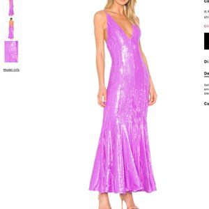 X BY NBD sequin Chiquitita Gown In Lavender